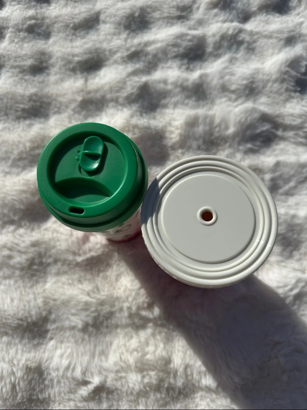 Pair of Kate spade cups. Eat cake for breakfast. Christmas coffee travel mug.
